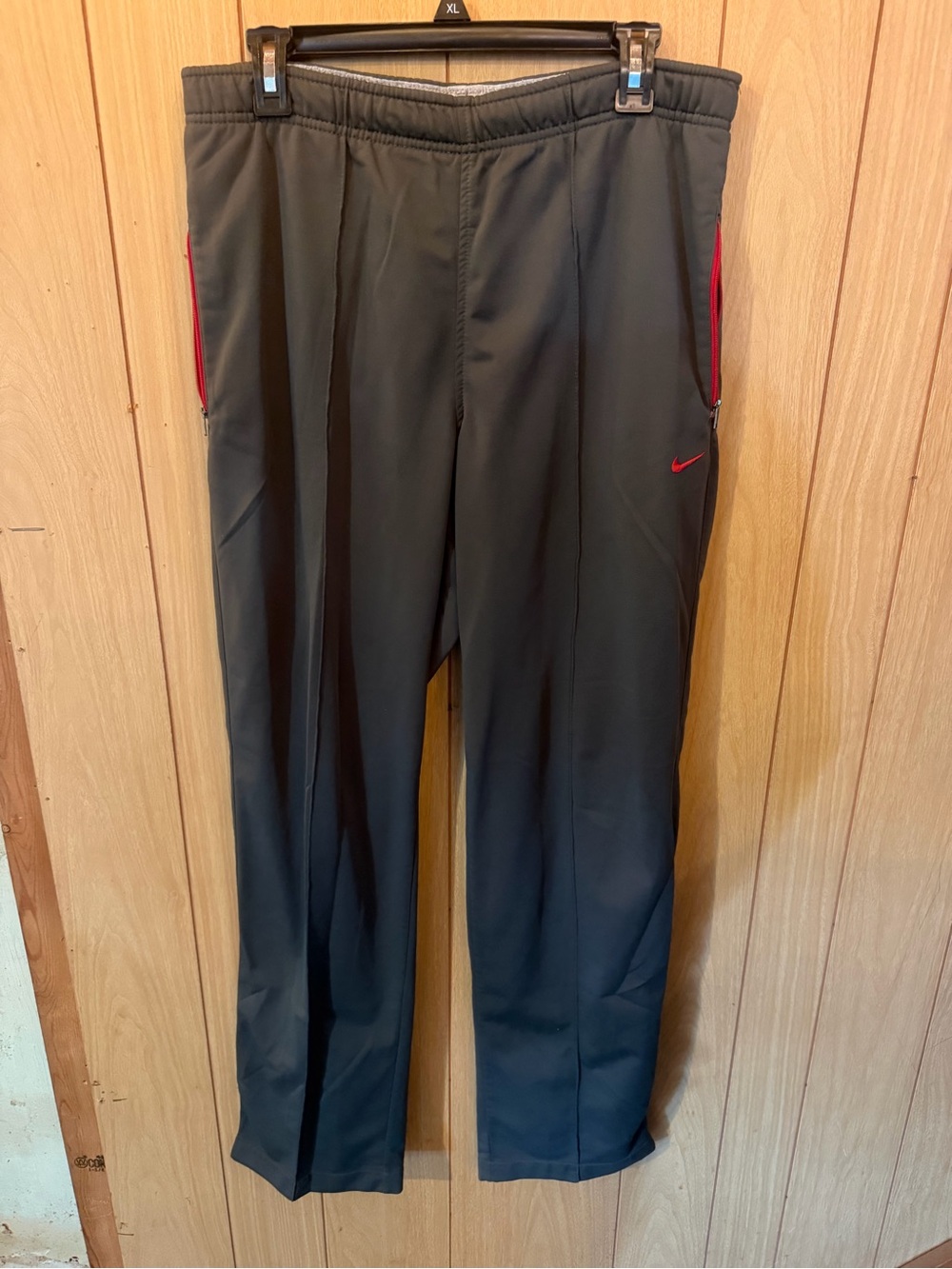 Nike Black Jogger Pants with Red Trim